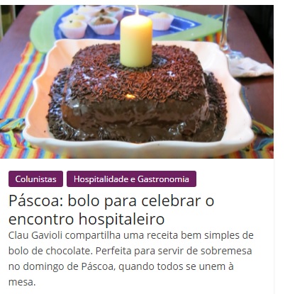 Páscoa bolo de chocolate