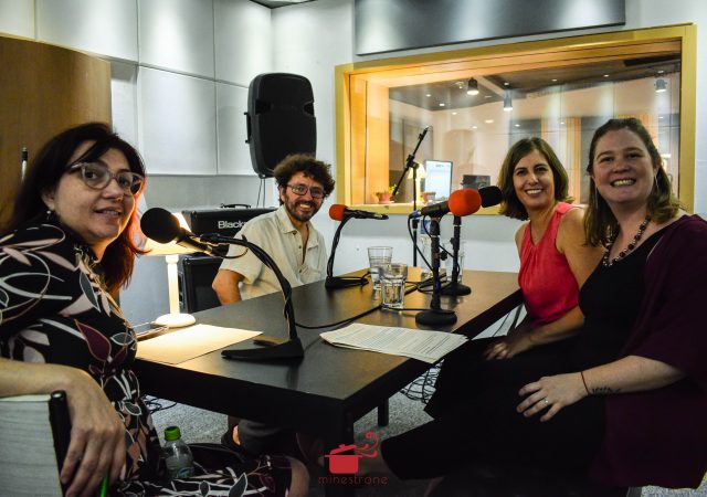 Gravação podcast Minestrone sobre bares no centro de São Paulo