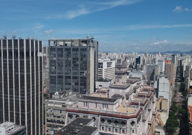 Centro de São Paulo visto do Banespão